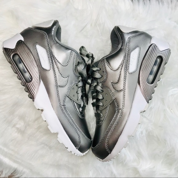 nike air max 90 metallic silver